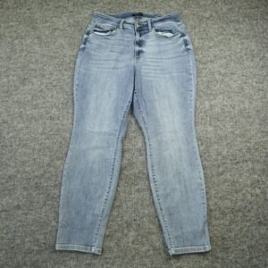 Judy Blue Jeans Womens 14W Boyfriend Fit Denim Stretch High Rise JB82335LT